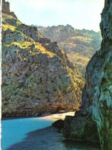 POSTAL PV10273: Vista del Torrente de Pareis en Sa Calobra Mallorca, 