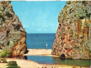 POSTAL PV10269: Sa Calobra Mallorca, desembocadura y playa del Torrente de Pareis