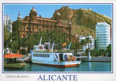 POSTAL PV10237: Detalle del puerto de Alicante