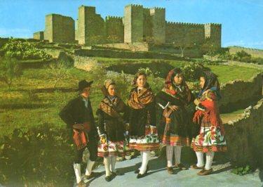 POSTAL PV10214: El Castillo de Trujillo y grupo tipico, Caceres