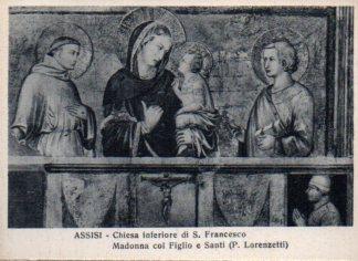POSTAL PV10381: Assisi, Madonna col Figlio Chiesa inferiore di S. Francesco