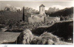 POSTAL PV10341: Monasterio de Montserrat. Silueta de la Montaña
