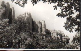 POSTAL PV10340: Monasterio de Montserrat. Detalle de la Montaña