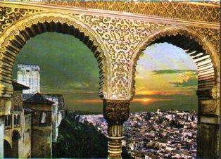 POSTAL PV10303: Mirador en La Alhambra Granada