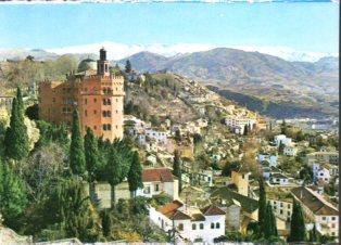 POSTAL PV10302: Vista de Sierra Nevada desde Granada
