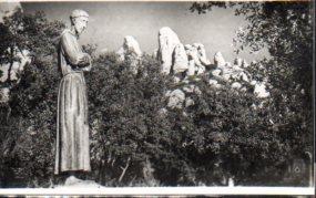 POSTAL PV10333: Monasterio de Montserrat. Monumento a San Francisco de Asis