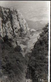 POSTAL PV10332: Monasterio de Montserrat. El Santuario a vista de pajaro