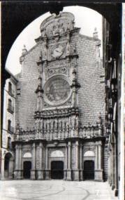 POSTAL PV10324: Monasterio de Montserrat. Fachada de la Basilica