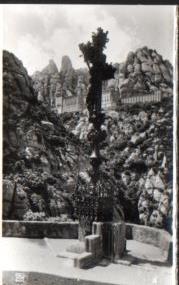 POSTAL PV10321: Monasterio de Montserrat. El Santuario desde el 5º Misterio Doloroso
