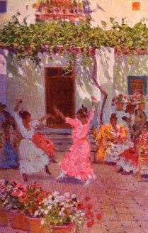 POSTAL PV10047: Sevillanas por M. Bertuchi