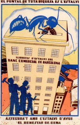 POSTAL PV10045: Publicidad Banc Comercial de Barcelona