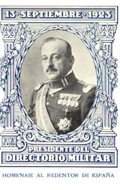POSTAL PV10044: Presidente del Directorio Militar septiembre 1923