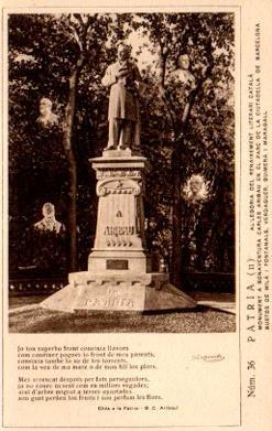 POSTAL PV10034: Monument a Bonaventura Carles, Parc de La Ciutadella Barcelona