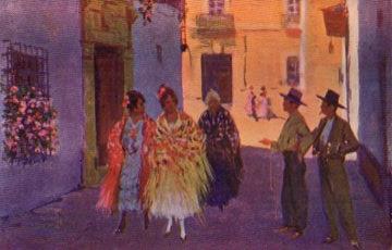 POSTAL PV10055: El piropo por M. Bertuchi