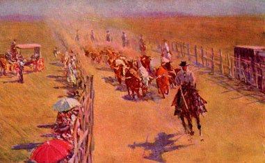 POSTAL PV10075: El encierro por M. Bertuchi