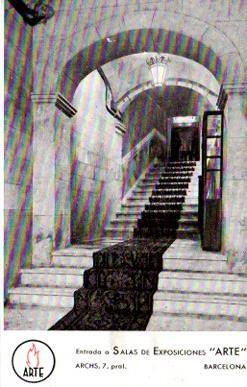 POSTAL PV10030: Entrada, Salas de Exposiciones Arte Barcelona