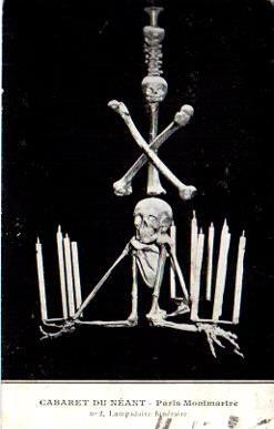 POSTAL PV10027: Lampadaire funeraire Cabaret du neant