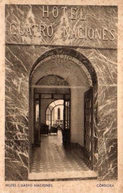 POSTAL PV10022: Hotel Cuatro Naciones, Cordoba