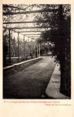 POSTAL PV10020: Paseo de las enredaderas en Colegio de Nuestra Señora, Calella