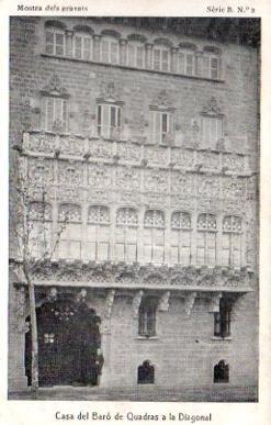 POSTAL PV10010: Casa del Baro de Quadras a la Diagonal, Barcelona