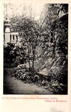 POSTAL PV10017: Detalle de Montserrat en Colegio de Nuestra Señora, Calella