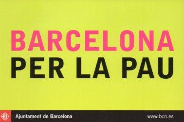 POSTAL PV10098: Barcelona per la pau, 