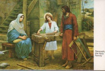 POSTAL PV10084: Nazareth, The Holy Family