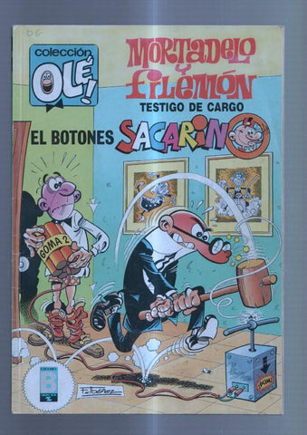 Colecion Ole numero 300-M.151: Mortadelo y Filemon: testigo de cargo + el botones sacarino