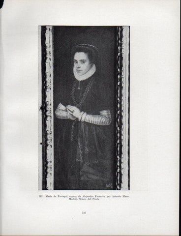LAMINA V41100: Maria de Portugal por Antonio Moro