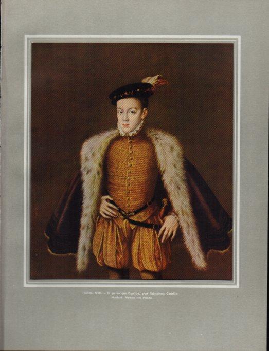 LAMINA V41103: El principe Carlos por Sanchez Coello