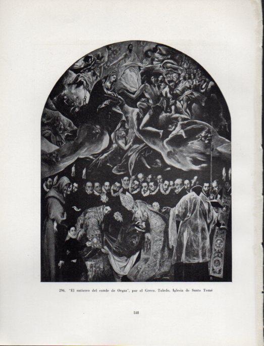 LAMINA V41107: El entierro del conde de Orgaz por el Greco
