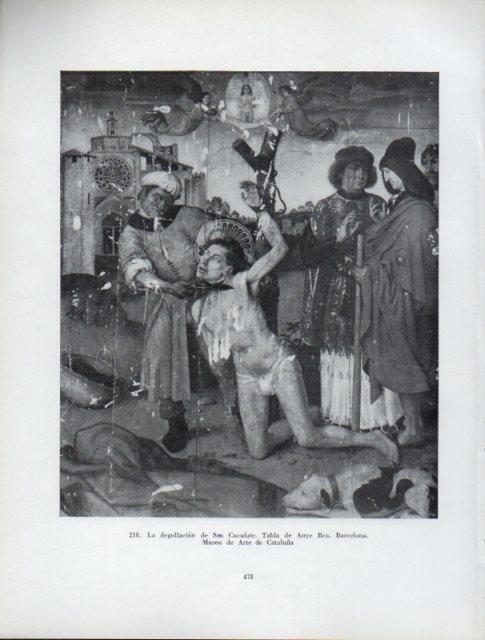 LAMINA V41069: La degollacion de San Cucufate, Museo de Arte de Cataluña
