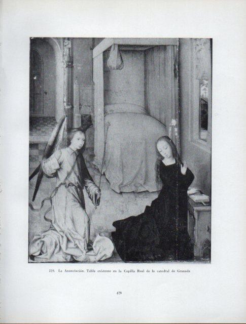 LAMINA V41070: La Anunciacion tabla, Catedral de Granada