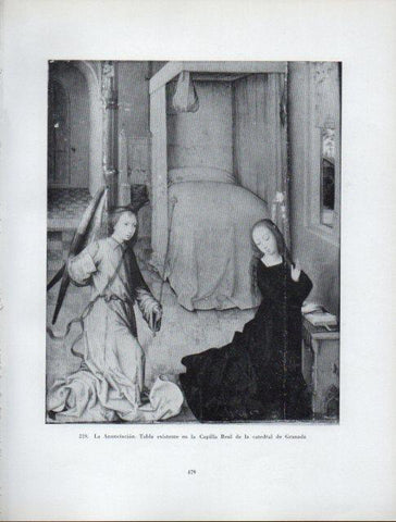 LAMINA V41070: La Anunciacion tabla, Catedral de Granada