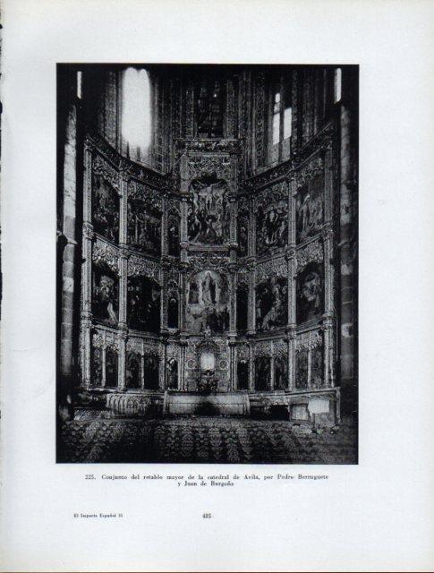 LAMINA V41073: Retablo mayor de la Catedral de Avila