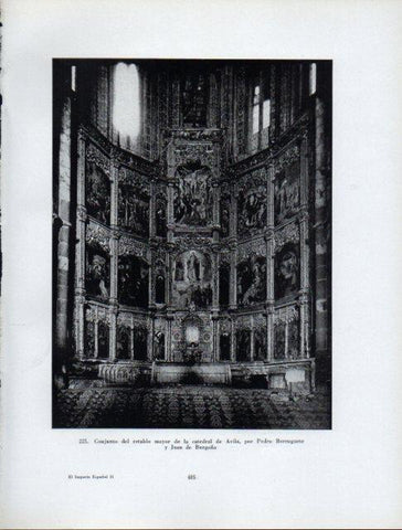 LAMINA V41073: Retablo mayor de la Catedral de Avila