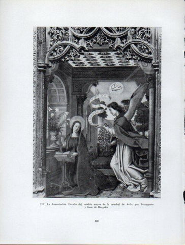 LAMINA V41074: La Anunciacion del retablo mayor de la Catedral de Avila
