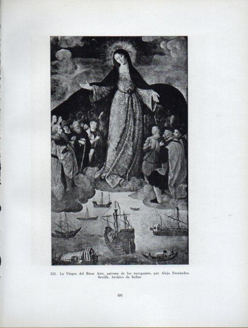 LAMINA V41076: La Virgen del Buen Aire por Alejo Fernandez