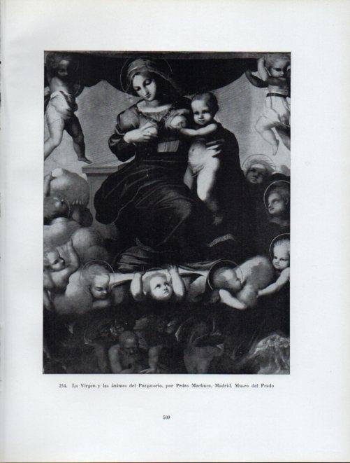 LAMINA V41086: La Virgen y las animas del Purgatorio por Pedro Machuca