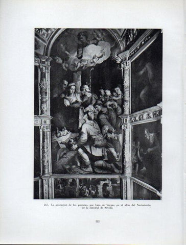 LAMINA V41087: La adoracion de los pastores por Luis de Vargas, Catedral de Sevilla