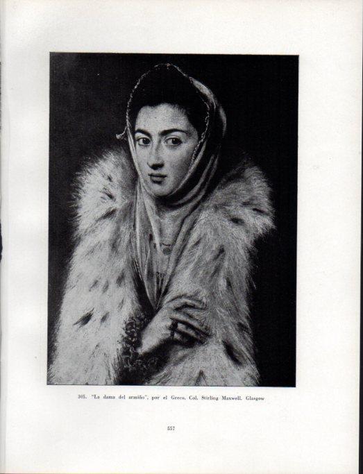 LAMINA V41113: La dama del armino por el Greco
