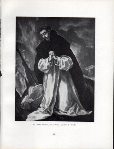 LAMINA V41114: Santo Domingo por el Greco