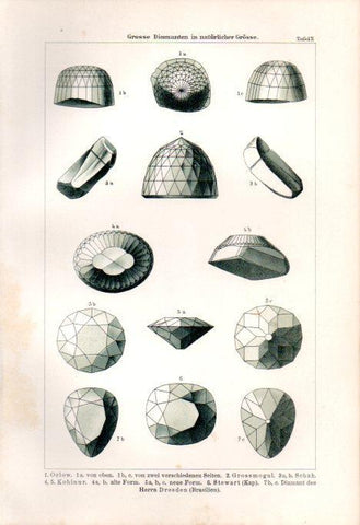 LAMINA V41142: Grosse Diamanten in naturlicher Grosse