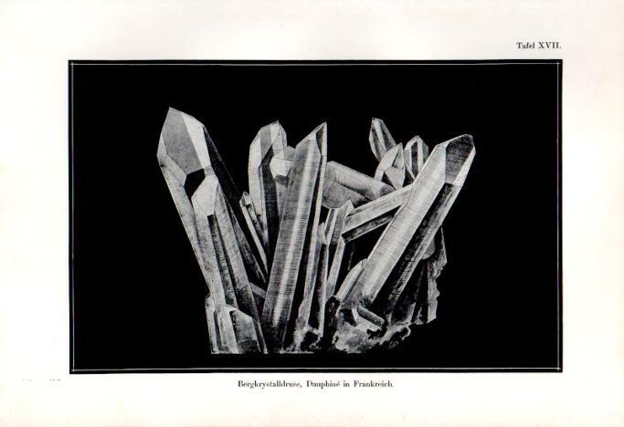 LAMINA V41154: Bergkrystalldruse, Dauphine in Frankreich