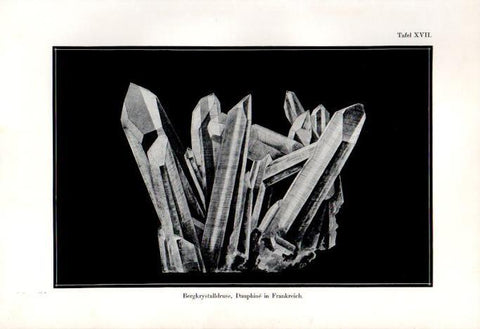 LAMINA V41154: Bergkrystalldruse, Dauphine in Frankreich