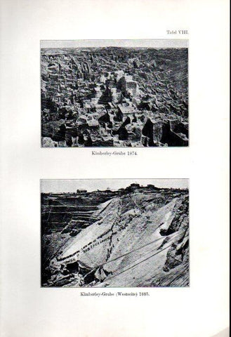 LAMINA V41138: Kimberley-Grube 1884, Kimberley Grube westseite 1885
