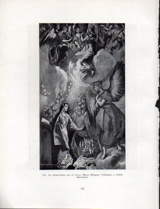 LAMINA V41115: La Anunciacion por el Greco