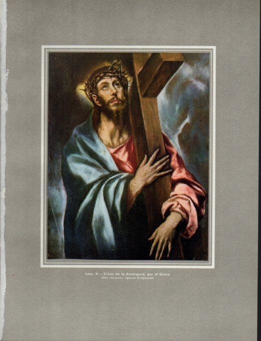 LAMINA V41116: Cristo de la Amargura por el Greco