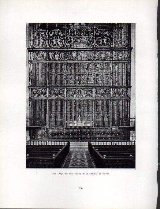 LAMINA V41122: Reja altar mayor Catedral de Sevilla