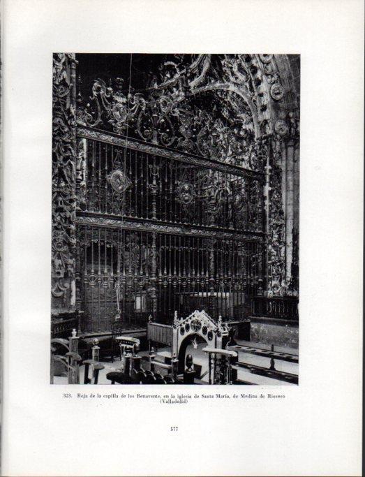 LAMINA V41123: Reja capilla de los Benavente, iglesia de Santa Maria, de Medina de Rioseco